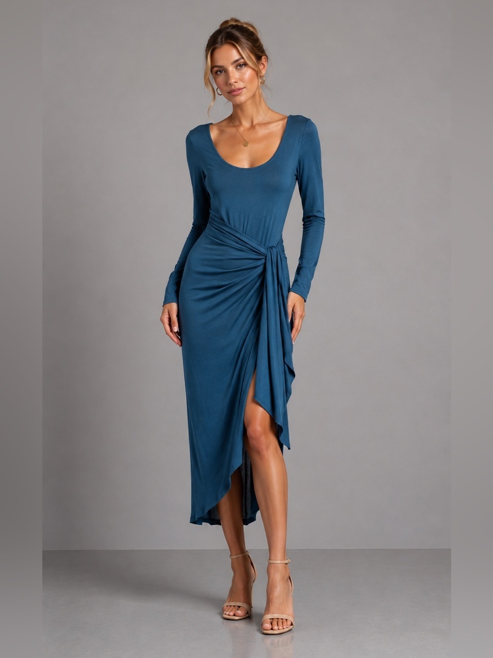 Reformation Wrap Midi Dress Large B2462